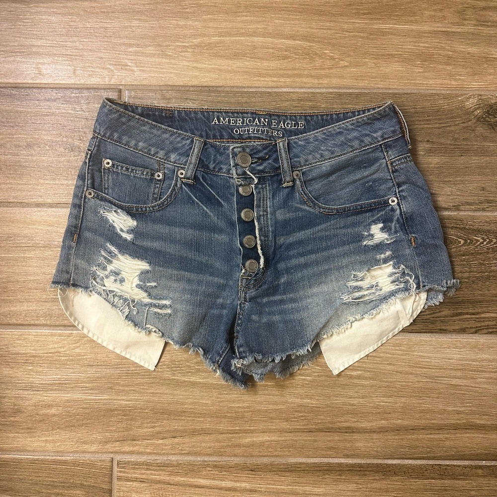 American Eagle Hi Rise Festival Jean Shorts